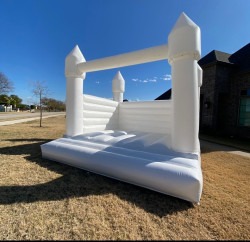 White bounce house